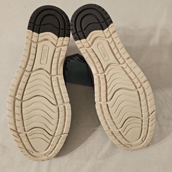 TOMS Men's Navi Water Resistant Smoke‎ Grey Leather Oxford Dress Shoe sz 7 - Picture 9 of 13